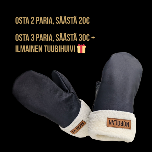 Norolan hirvennahkaiset pilkkirukkaset